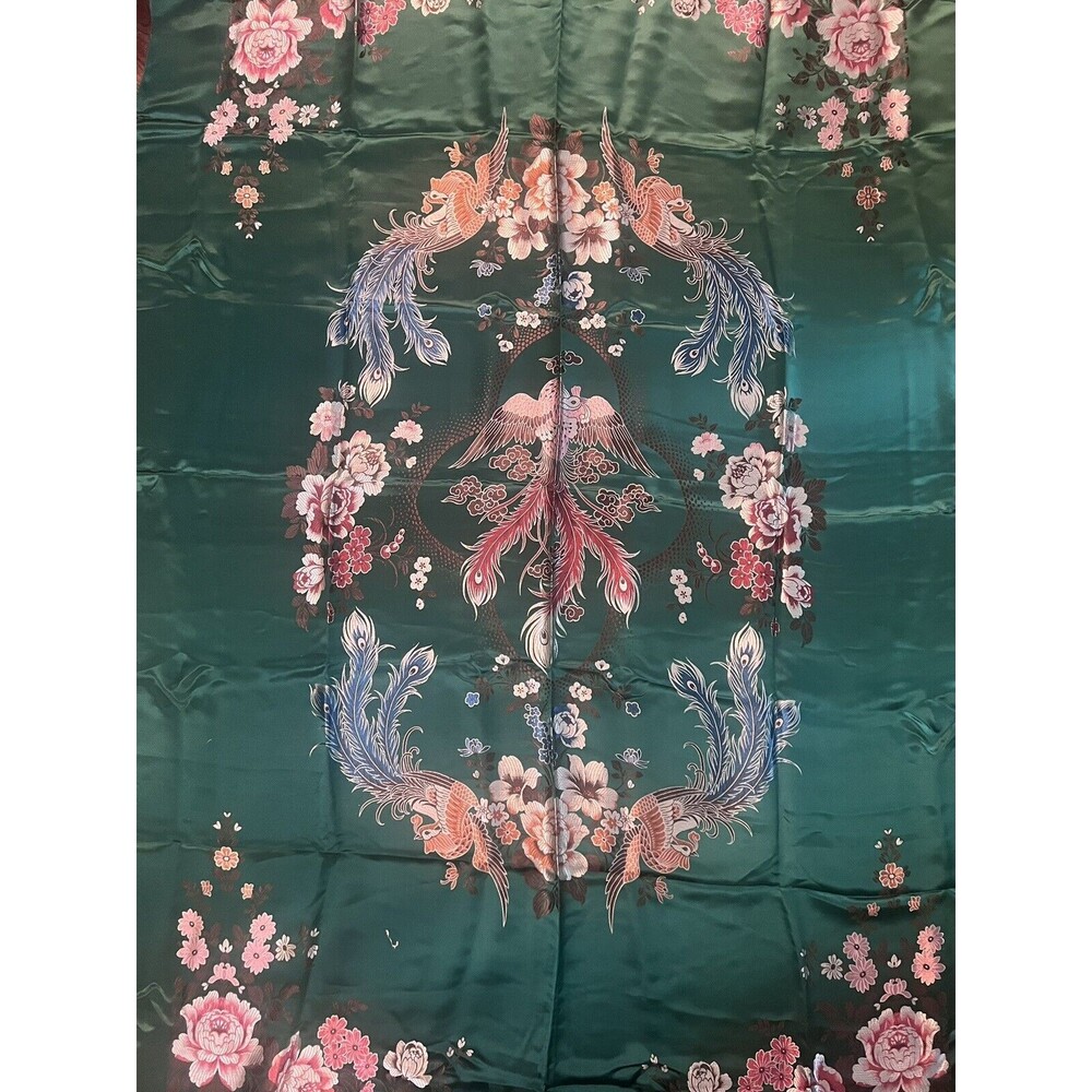 Vintage Chinese Silk Brocade Tapestry Textile 51" x 74"